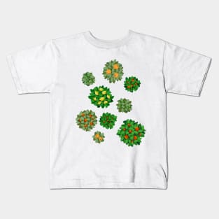 Citrus Trees in Gouache Kids T-Shirt